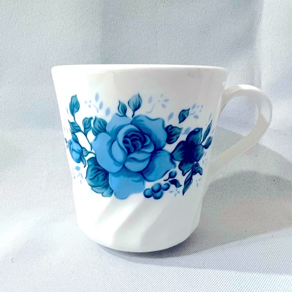 Set of 19pc Corelle by Corning BLUE VELVET ROSE Made in